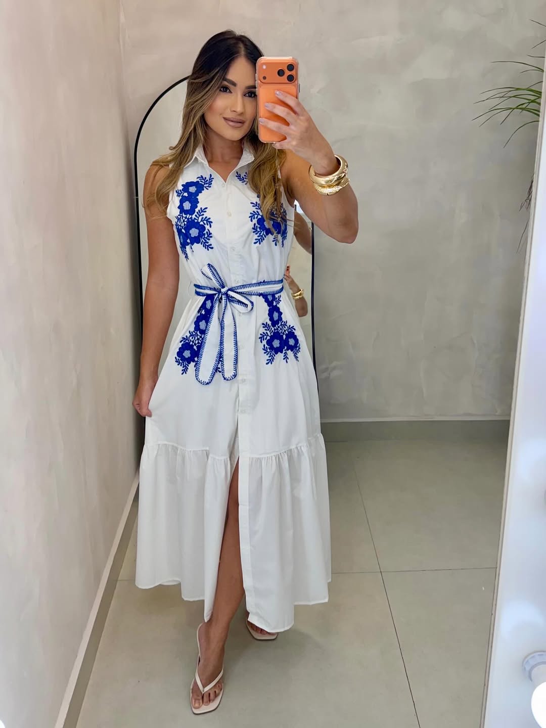 Vestido Chemise Midi
