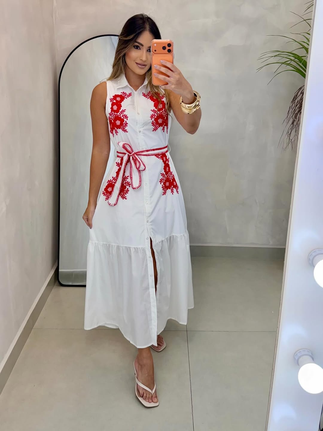 Vestido Chemise Midi